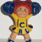 Cabbage Patch Kids 1984 Red Haired Girl Cheerleader in Yellow Outfit PVC Figurine Loose Used