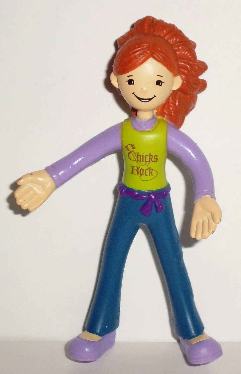 Burger King 2006 Groovy Girls Reese Bendy Doll Kids' Meal Toy Loose Used