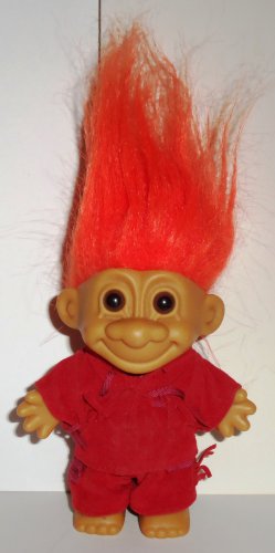 Russ 5 Frontier Troll With Orange Hair Doll No Hat Or Shoes Loose