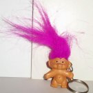 Troll 1.5" Keychain Pencil Topper with Light Purple Hair Doll No Clothes Loose Used