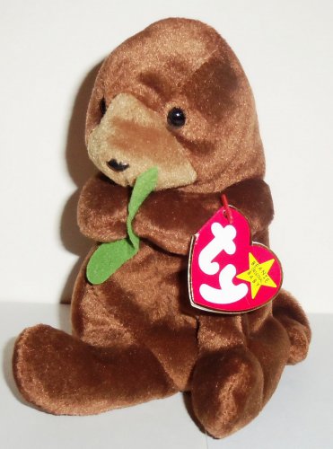 TY Beanie Babies Seaweed the Otter w/ Swing Tag 2002 Loose Used