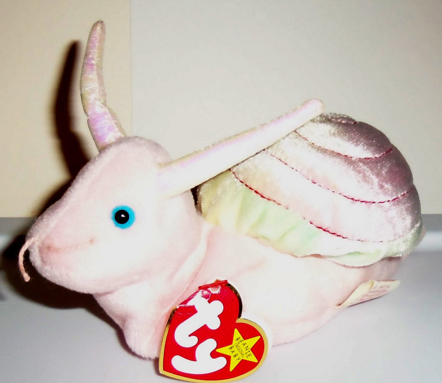 TY Beanie Babies Swirly the Snail w/ Swing Tag 1999 Loose Used