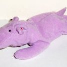 McDonald's 1998 Ty Teenie Beanie Babies Happy the Hippo Happy Meal Toy No Swing Tag Loose Used