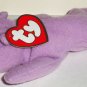 McDonald's 1998 Ty Teenie Beanie Babies Happy the Hippo Happy Meal Toy w/ Swing Tag Loose Used