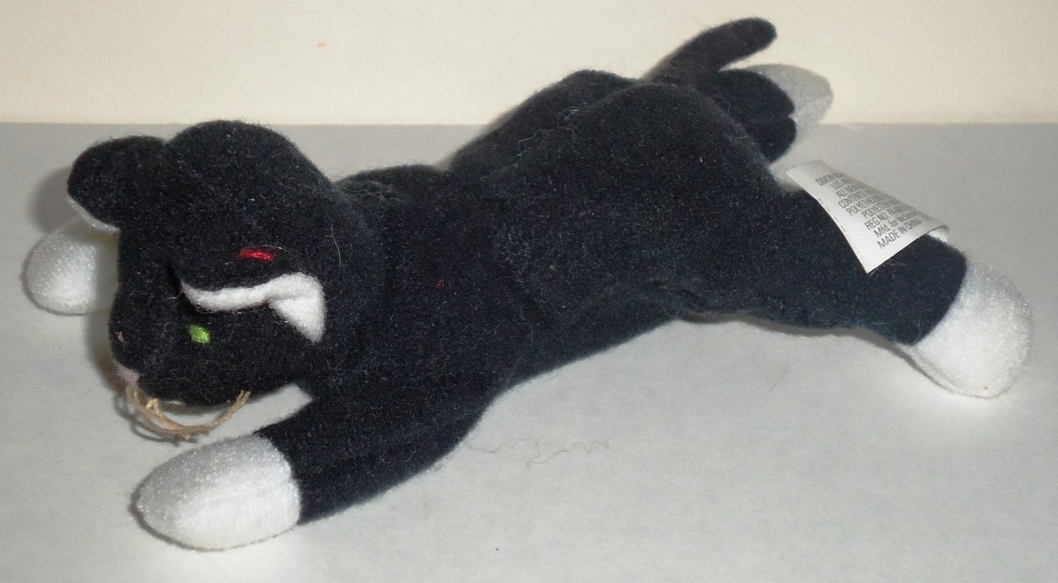 McDonald's 1998 Ty Teenie Beanie Babies Zip the Cat Happy