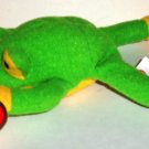 McDonald's 1999 Ty Teenie Beanie Babies Smoochy the Frog Happy Meal Toy with Swing Tag Loose Used