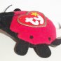 McDonald's 2000 Ty Teenie Beanie Babies Lucky the Ladybug Happy Meal Toy Creased Swing Tag Loose