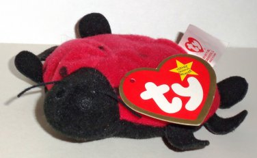 McDonald's 2000 Ty Teenie Beanie Babies Lucky the Ladybug Happy Meal Toy w/ Swing Tag Loose Used