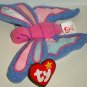 McDonald's 2000 Ty Teenie Beanie Babies Flitter the Butterfly Happy Meal Toy Creased Swing Tag Loose