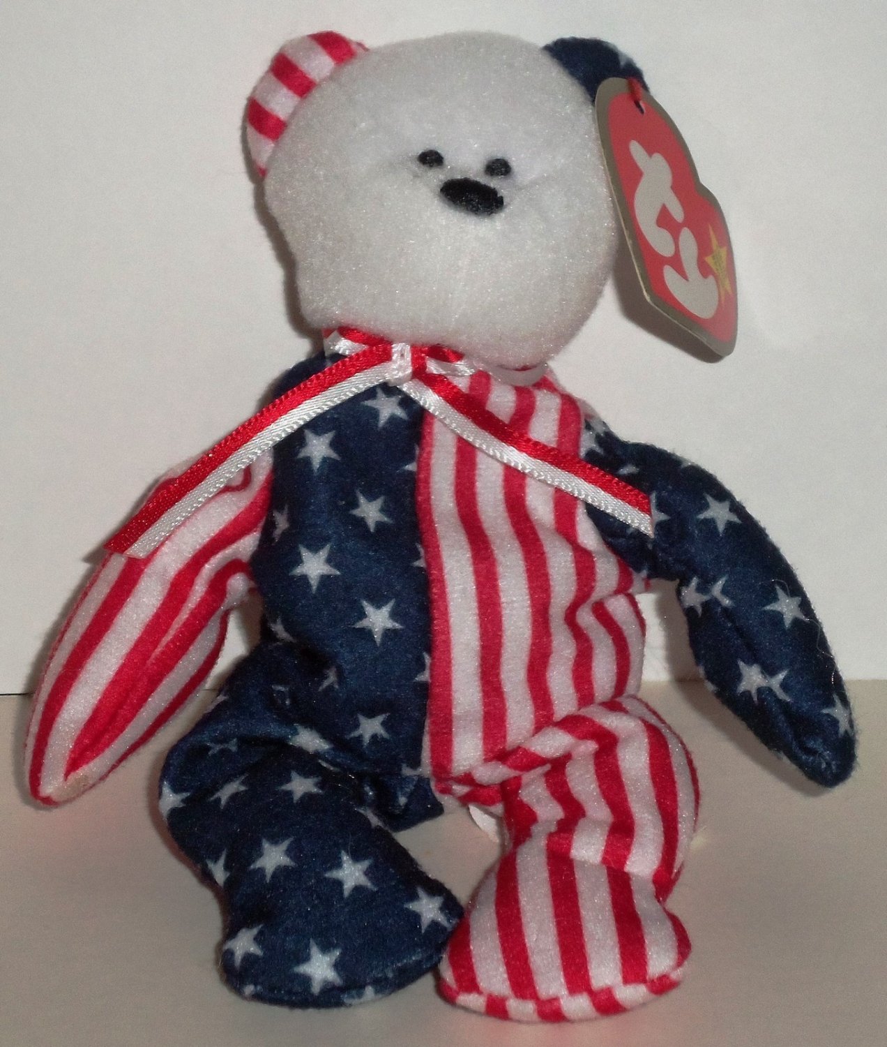 McDonald's 2000 Ty Teenie Beanie Babies Spangle the Bear Happy Meal Toy