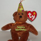 McDonald's 2009 Ty Teenie Beanie Babies Celebration The Brown Teddy Bear with Swing Tag Loose Used