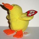 McDonald's 2009 Ty Teenie Beanie Babies Quacks the Duck Damaged Swing Tag Loose