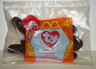McDonald's 1997 Ty Teenie Beanie Babies Chocolate the Moose Happy Meal Toy in Original Packaging
