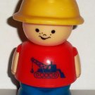 Shelcore Construction Worker with Red Shirt & Blue Pants Figure Loose Used