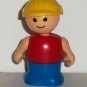 Vintage Li'l Playmates Construction Worker with Red Shirt Figure Loose Used