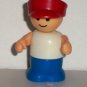 Vintage Li'l Playmates Man with White Shirt Red Hat Figure Loose Used