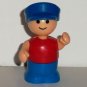 Vintage Li'l Playmates Man with Red Shirt Blue Hat Figure Loose Used