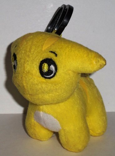 Neopets Yellow Poogle Dog Plushie About 3" tall with tush tag 