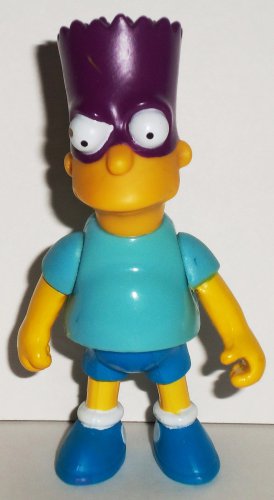 Simpsons Bart Simpson Bartman Action Figure 1990 Mattel Loose Used