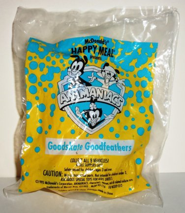 McDonald's 1994 Animaniacs Goodskate Goodfeathers Happy Meal Toy in Package