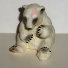 Schleich 14084 Polar Bear Cub Sitting PVC Figure Loose Used