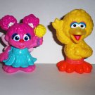 Playskool Sesame Street Abby Cadabby and Big Bird Figures from 2-Pack Loose Used