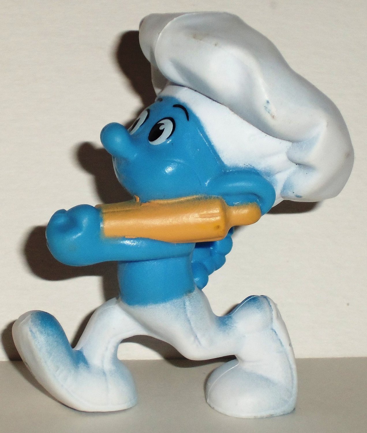 McDonald's 2013 Smurfs 2 Baker Smurf PVC Figure Happy Meal Toy Loose Used