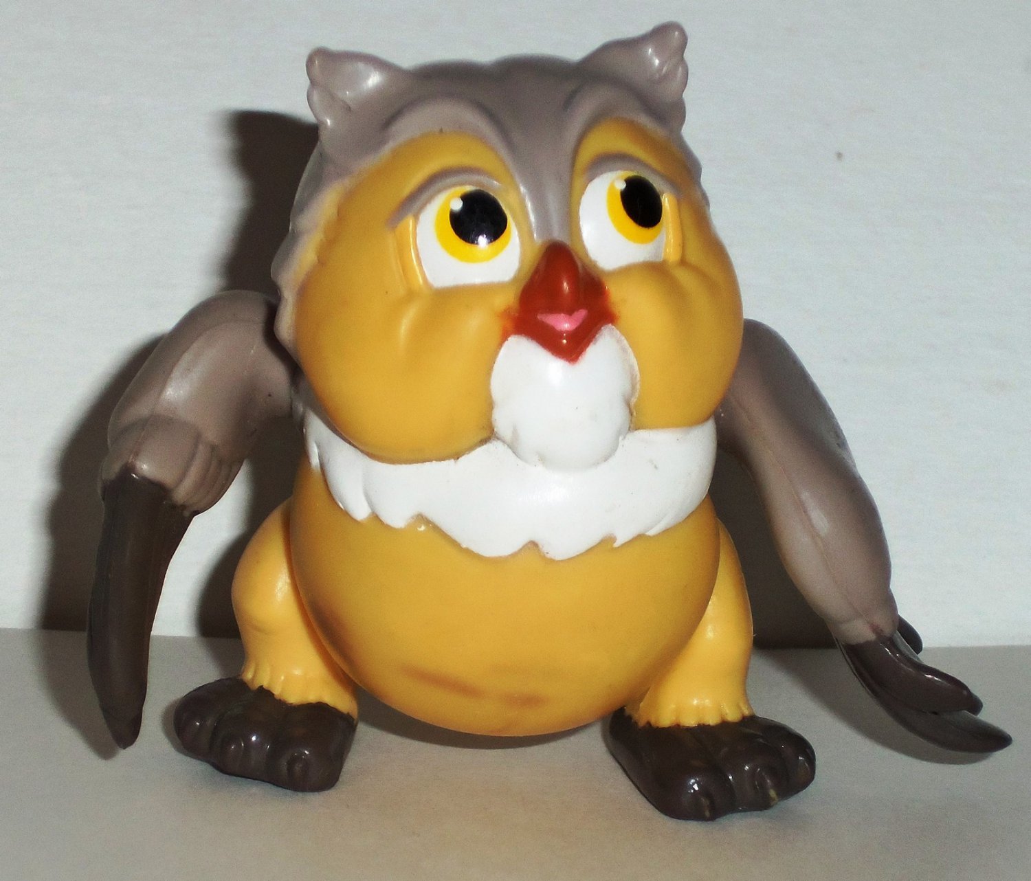 McDonald's 1988 Disney Bambi Friend Owl PVC Figure Loose Used
