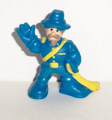 Lincoln Logs Cavalry Soldier General PVC Figure Loose Used