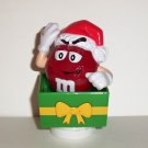 M&M's 2007 Christmas Red Bobble Head Plastic Figure Loose Used