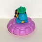 McDonald's 2012 Squinkies Dragon Blue on Lavender Base Figure Only Happy Meal Toy Loose Used