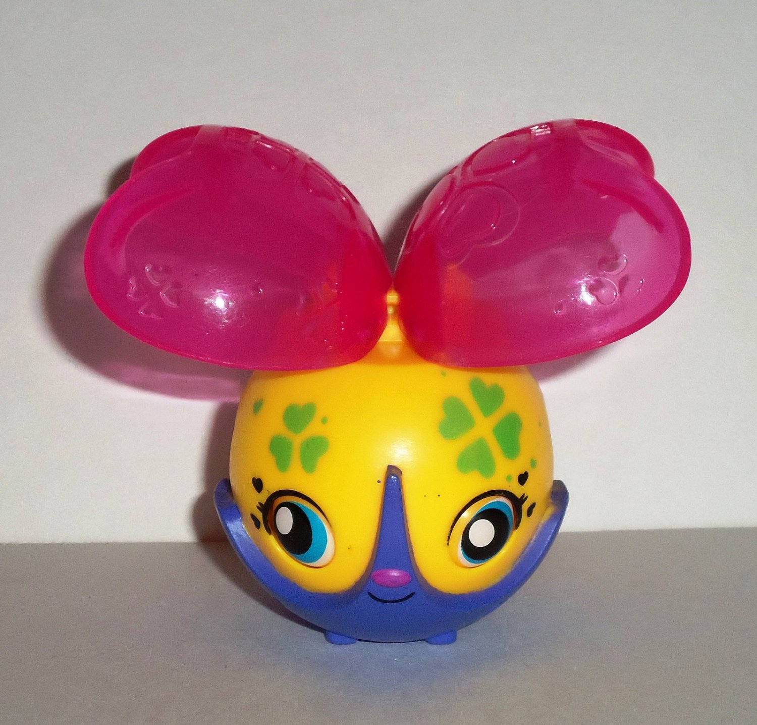 McDonald's 2012 Zoobles Lulu Yellow Purple & Pink Happy Meal Toy Loose Used