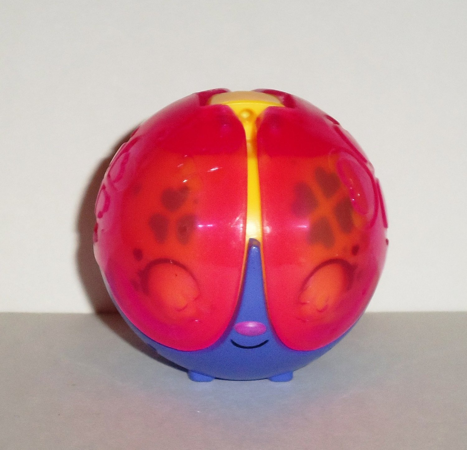 McDonald's 2012 Zoobles Lulu Yellow Purple & Pink Happy Meal Toy Loose Used