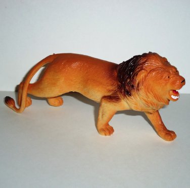 Plastic 6" Lion Toy Animal Loose Used
