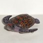 2.5" Green Turtle PVC Plastic Toy Animal Figure 2002 Loose Used