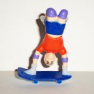 Bakery Crafts 1990 Skateboarder Doing Handstand Cake Topper Figure Loose Used