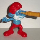 McDonald's 2011 Smurfs Papa Smurf PVC Figure Happy Meal Toy  Loose Used