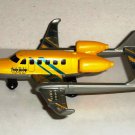 Matchbox Sky Busters 2009 Twin Boom Yellow Diecast Toy Airplane Skybusters Loose Used