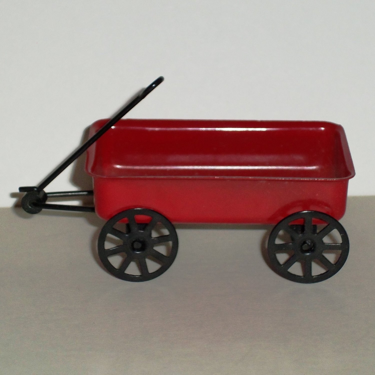 Miniature Metal Little Red Wagon Toy Dollhouse Loose Used
