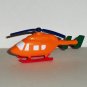 Safari LTD Orange Helicopter PVC Figure Loose Used
