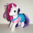 My Little Pony Sweetie Belle w/ Pajamas from Night Time Party Set Hasbro 2008 Loose Used