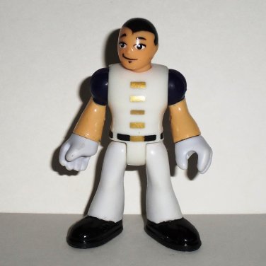 Fisher-Price Imaginext Man with White Blue Outfit Action Figure Loose Used