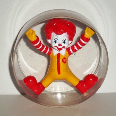 McDonald's 2010 Ronald McDonald in Hamster Wheel U3 Happy Meal Toy Loose Used