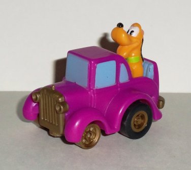 McDonald's 1989 Disney Mickey's Birthdayland Pluto's Rumbler Car Happy Meal Toy Mouse Loose Used