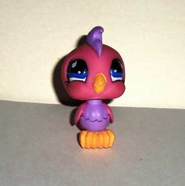 Littlest Pet Shop #923 Pink Cockatoo Bird Figure Hasbro 2006 Loose Used
