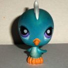 Littlest Pet Shop #206 Blue Parakeet Bird Figure Hasbro 2005 Loose Used