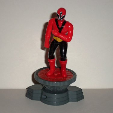 McDonald's 2011 Power Rangers Samurai Red Ranger with Base Happy Meal Toy Loose Used
