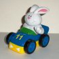 Bunny Rabbit in Plastic Race Car Pull Back and Go Loose Used