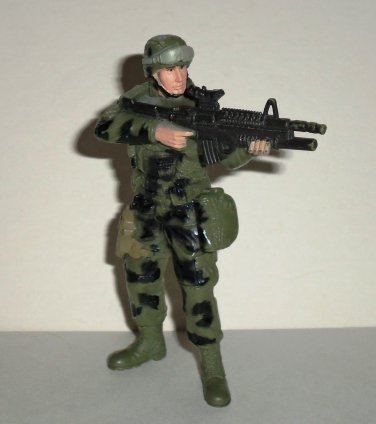 Chap Mei Soldier Force VI 4" Soldier Unarticulated Action Figure Loose Used