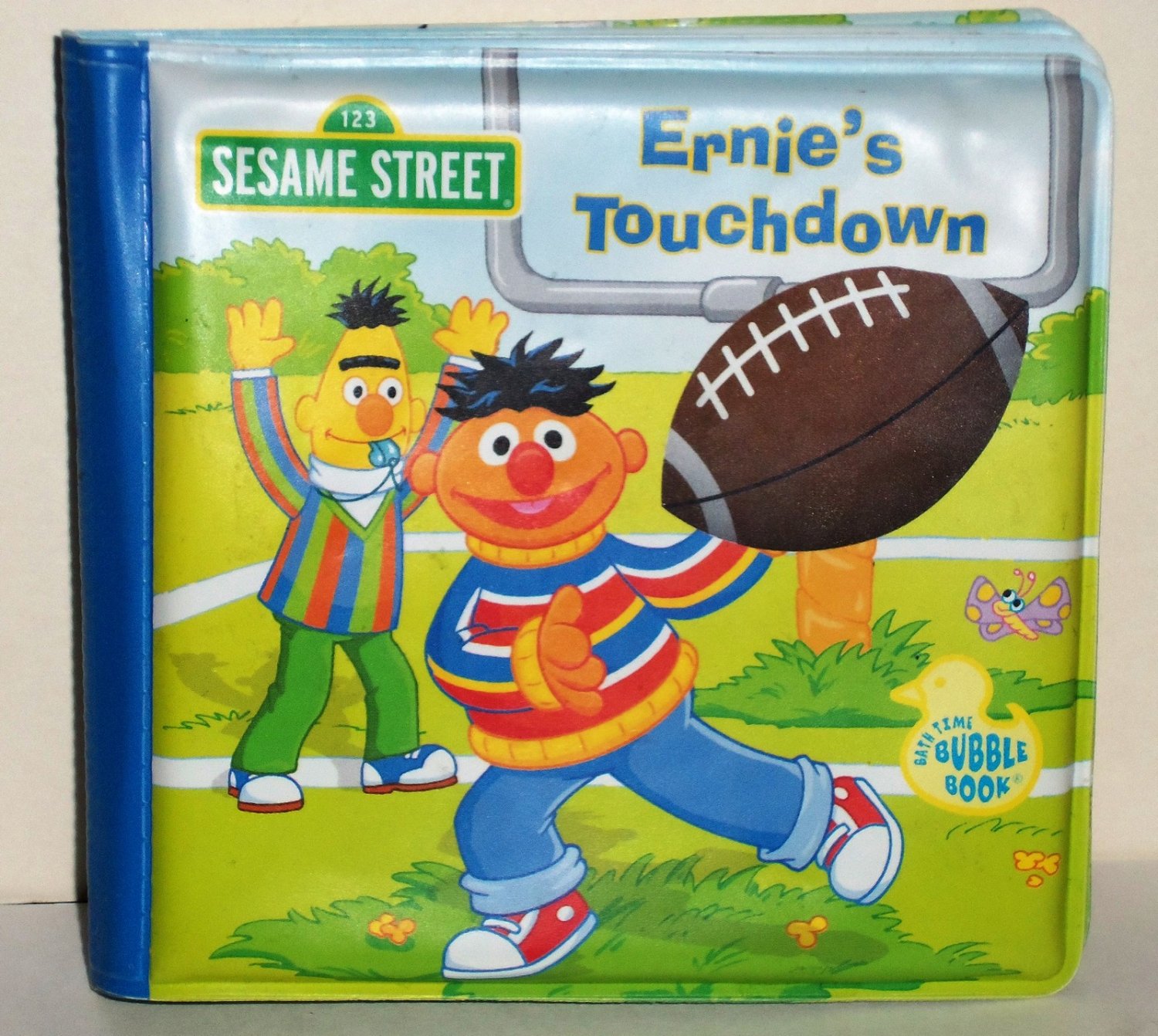 Sesame Street Bath Time Bubble Book Ernie S Touchdown Loose Used
